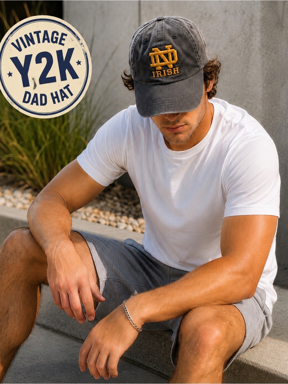 Vintage Y2K Notre Dame Fighting Irish The Franchise Twins Enterprise Dad Hat